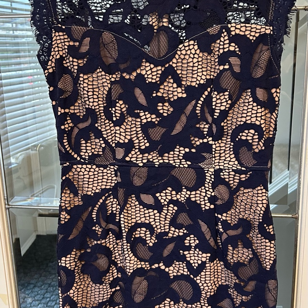 Sans Souci Navy Lace Dress